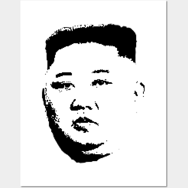 Kim Jong-un Pop Art Portrait Wall Art by phatvo